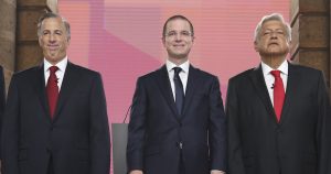 José Antonio Meade, Ricardo Anaya y Andrés Manuel López Obrador. Foto: Cuartoscuro 
