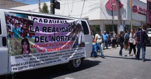 La Caravana de la Realidad del Norte, integrada por familiares de víctimas de desaparición y feminicidio, recorrerá diversas ciudades del país en exigencia de justicia. Foto: Cuartoscuro 