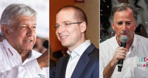 Andrés Manuel López Obrador, Ricardo Anaya y José Antonio Meade. Fotos: Cuartoscuro