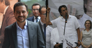 Miguel Ángel Yunes Márquez y Cuitláhuac García, candidatos de las coaliciones “Por Veracruz al Frente” y “Juntos Haremos Historia”, respectivamente. Fotos: Alberto Roa, Cuartoscuro