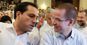 Mauricio Vila Dosal con Ricardo Anaya. Foto: Cuartoscuro