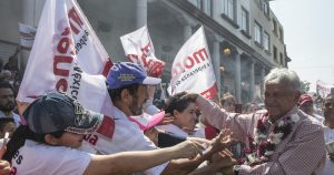 En la imagen, Andrés Manuel López Obrador, candidato de Morena. Foto: Cuartoscuro. 
