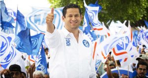 Diego Sinhué Rodríguez, candidato de la coalición "Por Guanajuato al Frente". Foto: Twitter / @diegosinhue