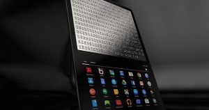 Microsoft ha colaborado con diferentes organizaciones de la industria para desarrollar un estándar de Diseño de Interfaz Humana (HID-Human Interface Design) para pantallas braille. Foto: Especial