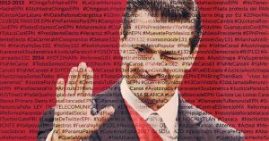 Las redes sociales fueron el foro para que miles de ciudadanos expresaran repudio a Enrique Peña Nieto. Durante los seis años de su sexenio el priista fue el protagonista de cientos de hashtags en los que entre otras cosas se le exigió su renuncia. Foto: SinEmbargo