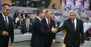 Los cuatro, en el debate. Foto: Cuartoscuro