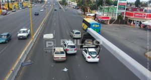 No hubo lesionados, pero los daños materiales ascienden a varios miles de pesos. Foto: Pulso