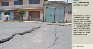 Geociencias de la UNAM alerta que 9 ciudades se hunden por la extracción excesiva de agua