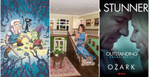 Imágenes oficiales de Desencanta, Sharp Objects y Ozrak. Foto: Facebook oficial de cada serie.