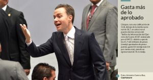 El ex Gobernador, Gobernador interino y Senador Velasco se gastó 420% más en... ceremonias