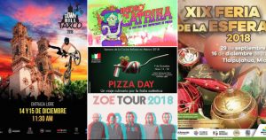 Agenda diciembre 2018. Foto: Especial