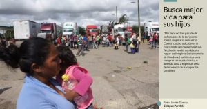 Se llama Karen, hondureña de 26 años. Y no parará hasta llevar a sus tres hijos de 8, 4 y 2 a Tijuana