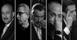 Los ex presidentes Carlos Salinas, Ernesto Zedillo, Vicente Fox, Felipe Calderón y Enrique Peña Nieto. Fotos: Cuartoscuro.com / Fotocomposición por Vice.