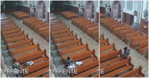 VIDEO: La Iglesia de SLP busca a una mujer se robó a un Niño Dios del nacimiento de una parroquia