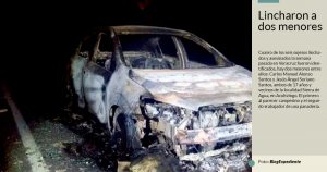 CRÓNICA | 6pm. 500 vecinos, hartos de los secuestros, atraparon a 6. Los quemaron. Dos eran menores