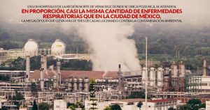 En Poza Rica, con más pozos de petróleo que escuelas, la gente vive con tos, asma y falta de aire