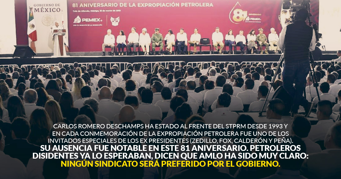 Petroleros ratifican denuncia contra Romero Deschamps; piden se abra el tesoro del sindicato Ausencia_deschamps
