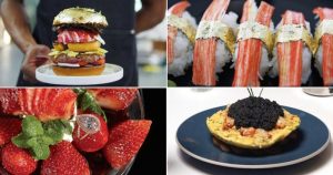 Hamburguesa con una hoja de oro de 24 quilates, fresas con un diamante y 280 gramos de caviar son algunas de las comidas más caras. Fotos: Especial vía TICbeat