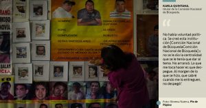 En una Comisión que con Peña ni Internet tuvo, una mujer busca hallar a miles y reparar agravios