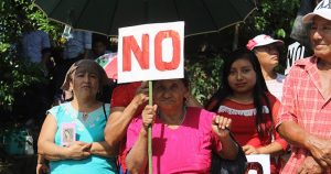 organizaciones se pronunciaron en contra de la realización de dichos proyectos, por tanto, exigen al Estado Mexicano un nuevo modelo energético y de gestión del agua alternativo. Foto: Chiapas Paralelo