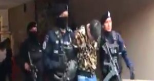 La detención se llevó a cabo al sur de la Ciudad de México, en San Jerónimo. Imagen tomada de video 