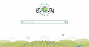 Ecosia, el buscador ecológico. Foto: Especial