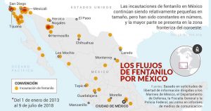 La PF halla fentanilo que iba a Culiacán y Ecatepec por correo; la epidemia mancha todo el país