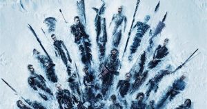 En la imagen se aprecia a Daenerys y Jon Snow congelados en la nieve.
Foto: HBO.