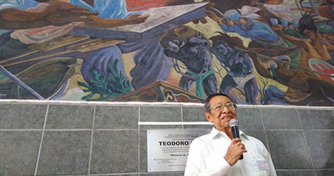 El muralista fue recomendado de Diego Rivera y becado por el Gobierno de Veracruz para estudiar la carrera de artes plásticas en la Antigua Academia de San Carlos. Foto: Plumas Libres.