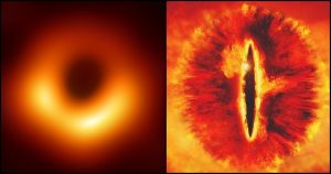 La primera imagen de un agujero negro y su parecido con el Ojo de Sauron desatan la locura en las redes. Foto: Especial 