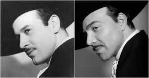 Así luce Omar Chaparro caracterizado como Pedro Infante en película de Netflix. Foto: Especial/Netflix
