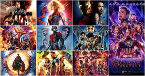 Algunas películas del Universo Marvel. Foto: Especial