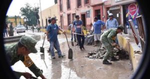 Participan 130 elementos del 40 Batallón de Infantería, en la ciudad de SLP, además de elementos militares del 11 Batallón de la Policía Militar con sede en Apodaca, Nuevo León. Foto: Pulso