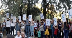 Decenas de guanajuatenses protestaron a favor de Los Cárcamos. Foto: Juan José Plascencia.