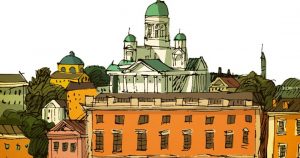 Ilustración del libro Los Gansos. 