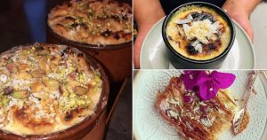 El Om Ali es un cremoso postre parecido al budín con una capa dorada, y que se sirve bañado con una mezcla de leche tibia, pasas, almendras doradas y coco. Foto: Instagram hindhassona, love_the_west, amina_k27