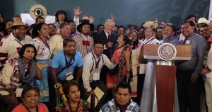 De acuerdo con los datos, el 74.1 por ciento votaría porque López Obrador continuara en el cargo. Foto: Gobierno de México.