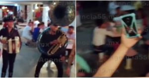 Durante la fiesta, se observó la presencia de una banda y a reclusos utilizando teléfonos celulares. Foto: imagen tomada de video