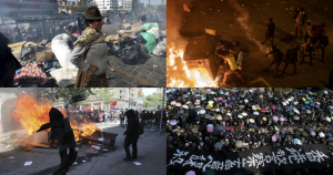 Las protestas violentas son el estallido de una frustración grave frente a algunas medidas de los estados respectivos, pero todas tienen sus particularidades y no cabe meterlas en el mismo saco. Fotos: AP
