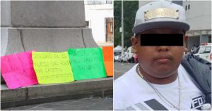 "Señor Gobernador Cuitláhuac García Jiménez, no te hagas sordo y ciego. Las quimios son urgentes", exigía en una cartel Rigoberto. Foto: Cuartoscuro y Plumas Libres. 