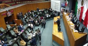 Rechazaron el dictamen los siete diputados de Morena y Claudia Tapia que tras renunciar a dicho partido formó la fracción Independiente Progresista. Foto: Twitter, @CongresoNL