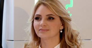 La ex primera dama de México, Angélica Rivera, en la Feria de Industria de Hannover (Alemania), el 23 de abril de 2018. Foto: Focke Strangmann, EFE/Archivo