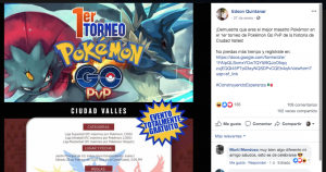 "¡Demuestra que eres el mejor maestro Pokemón!", arenga el también jefe formal de la bancada de Morena en el Congreso del Estado. Foto: Edson Quintanar, Facebook