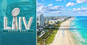 El Super Bowl LIV se jugará el próximo 2 de febrero en el Hard Rock Stadium en Miami, Florida. Fotos: Facebook MiamiSuperBowlCommittee/ EFE