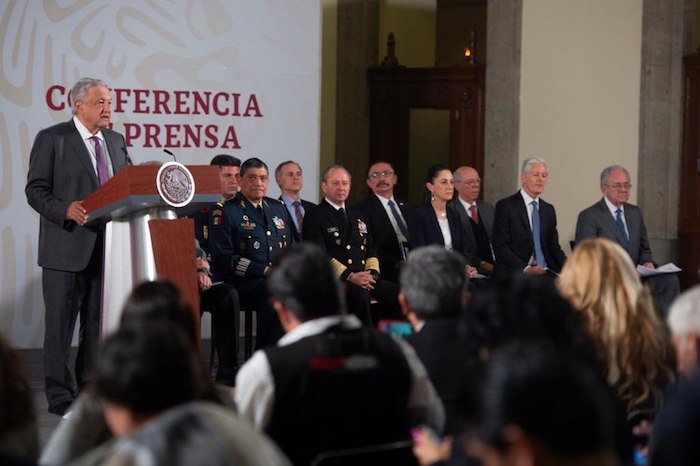 En la conferencia de prensa, se dieron detalles del avance del brote de coronavirus en México. Foto: Gobierno de México