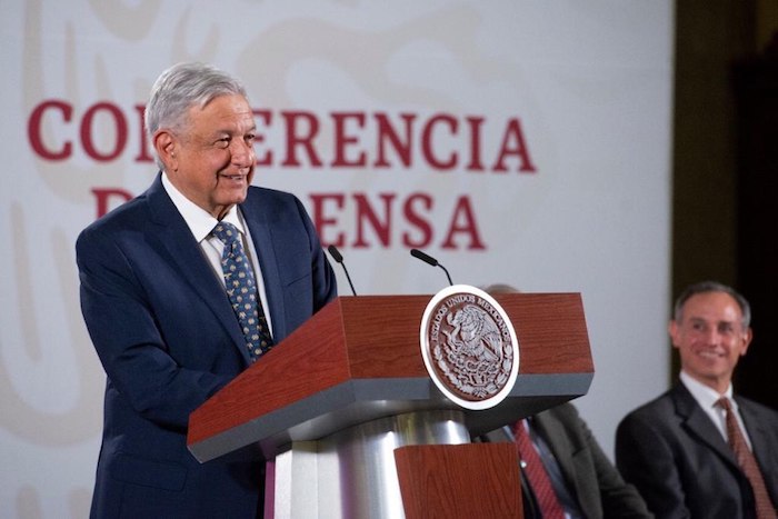 AMLO encabezó este lunes su tradicional encuentro matutino con la prensa en  Palacio Nacional. Foto: Gobierno de México