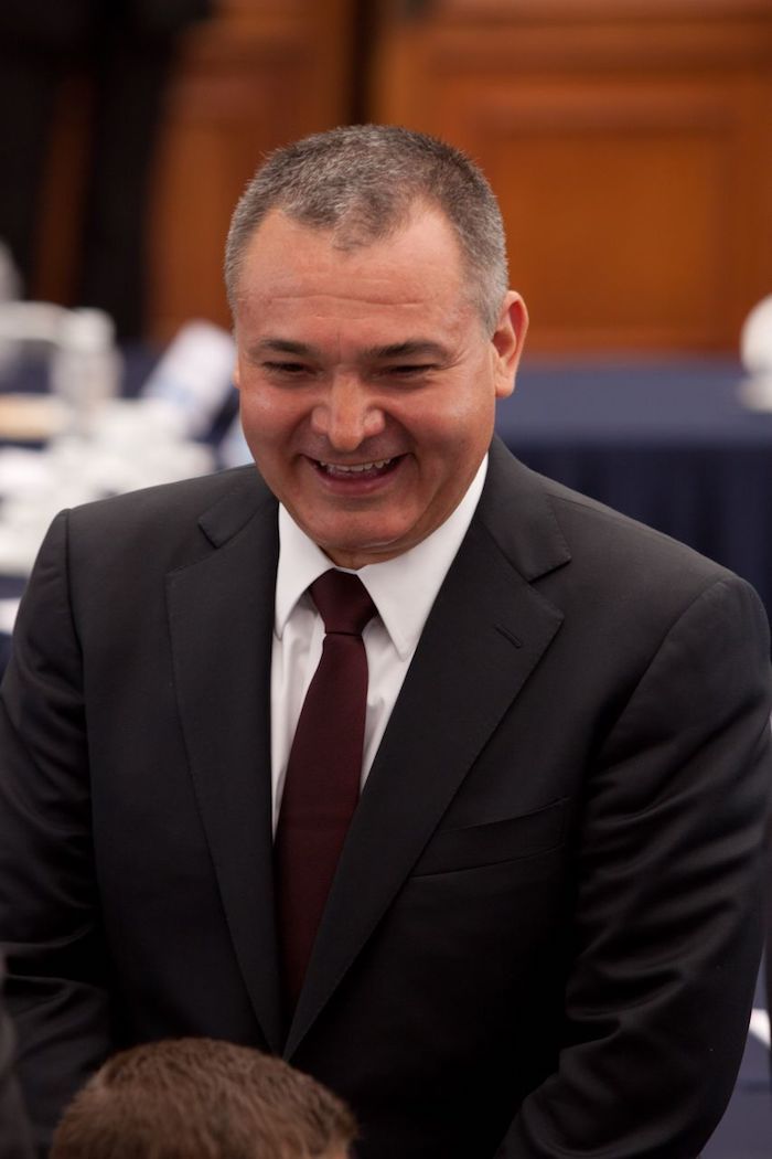 Genaro García Luna, Secretario de Seguridad Pública federal en el Gobierno de Felipe Calderón. Foto: Iván Stephens, Cuartoscuro