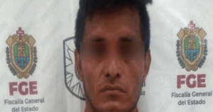 Eliseo L. L., fue detenido por agresión sexual, mientras que su pareja y complice sigue prófuga. Foto: FGR Veracruz vía Plumas Libres