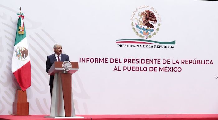 El Presidente Andrés Manuel López Obrador. 