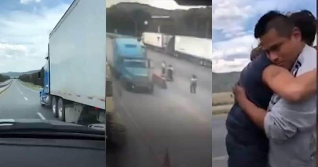 VIDEO: La Guardia Nacional apoya a tripulantes de un tráiler que ...